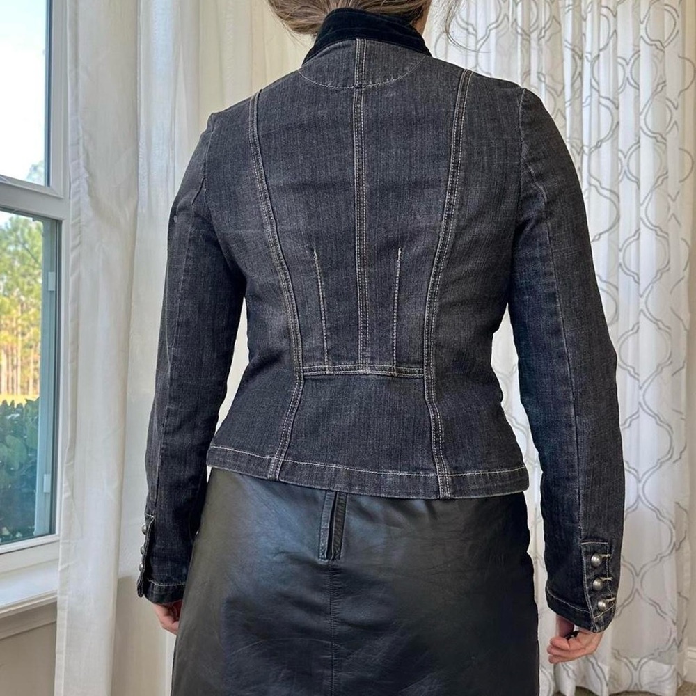 Denim Velvet Jacket - Picture 5 of 8